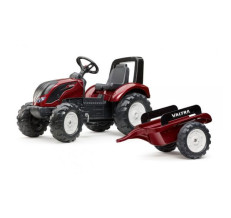 Детский трактор на педалях Falk 4000AB VALTRA S4 красный